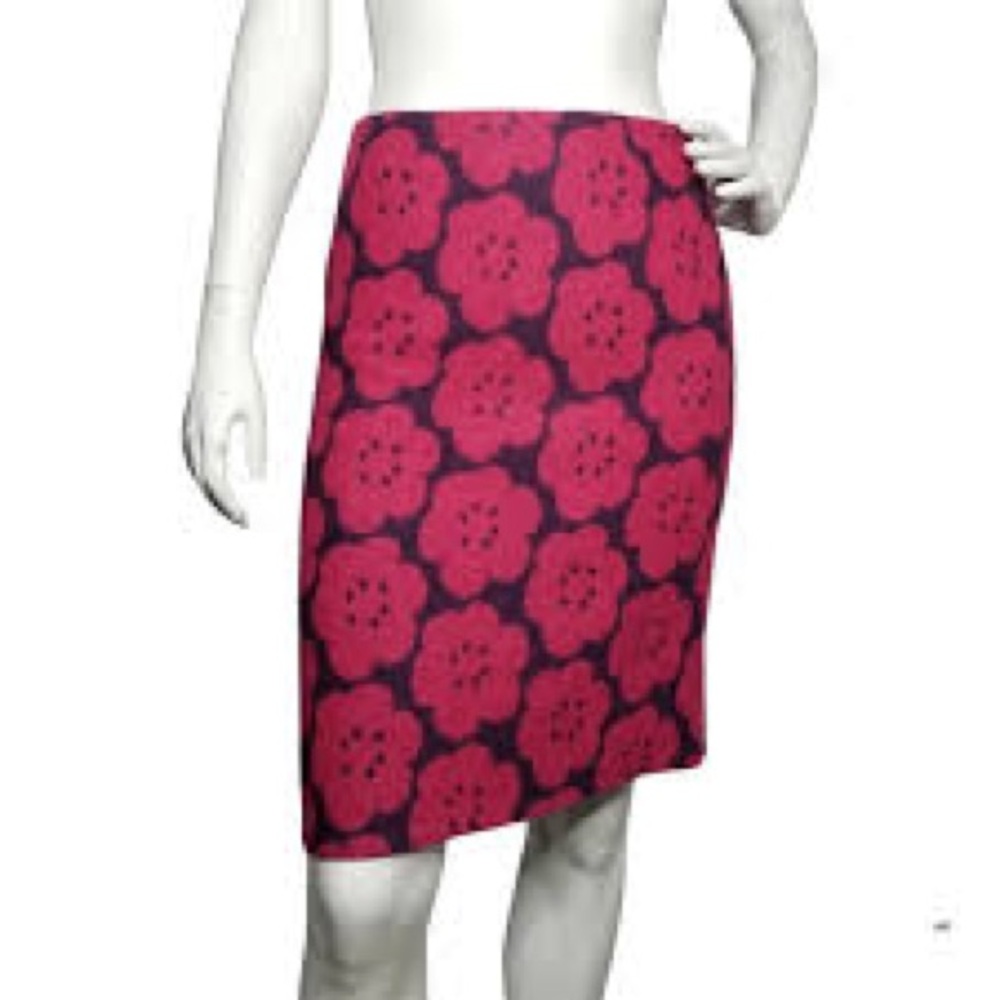 Boden Pink Floral Mini Skirt
